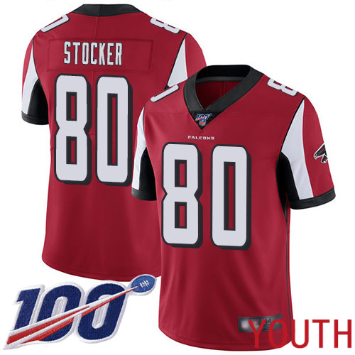 Atlanta Falcons Limited Red Youth Luke Stocker Home Jersey NFL Football #80 100th Season Vapor Untouchable->youth nfl jersey->Youth Jersey